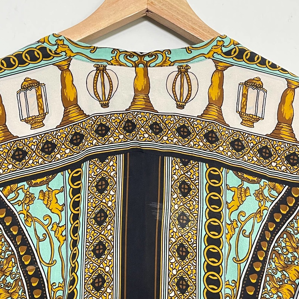 HALE BOB | SILK TOP SIZE L GREEN BLACK - Picture 7 of 10